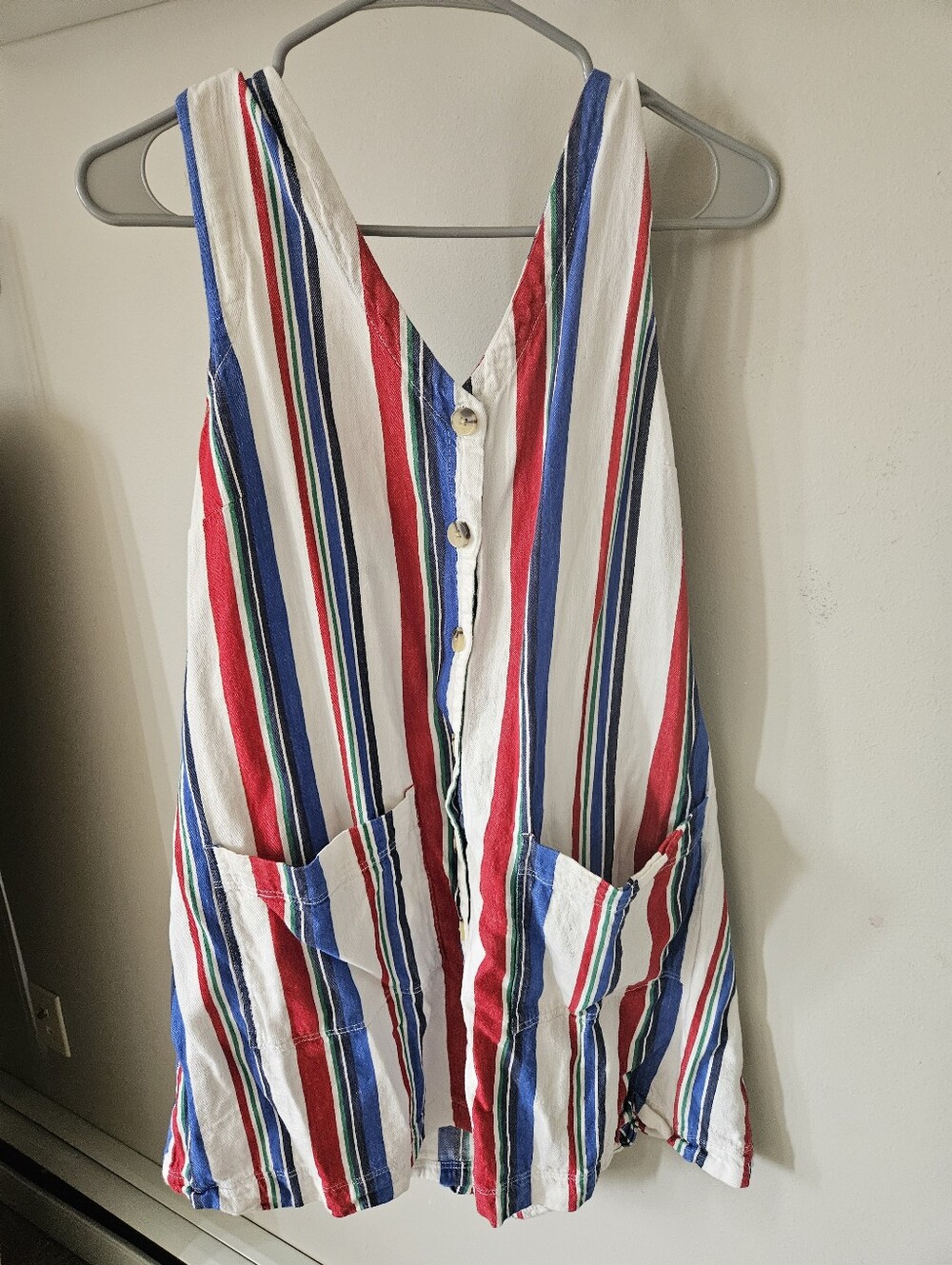 Old Navy Multicolor Striped Button-Up Shirt